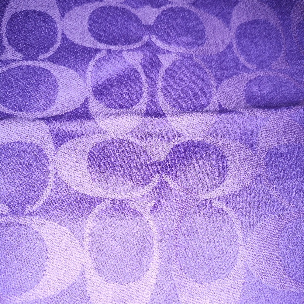 Coach Purple Scarf